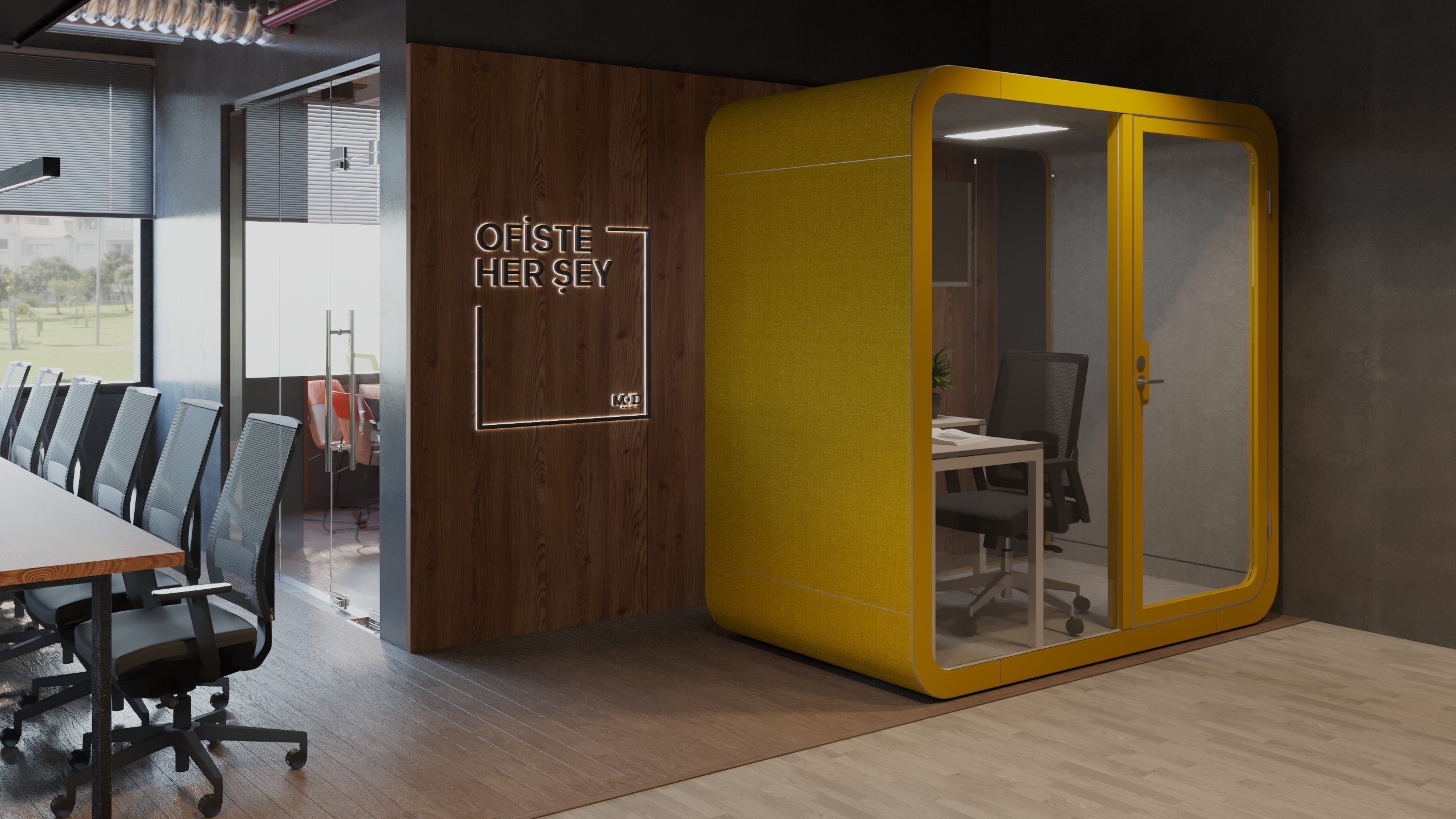 Mod Tasarım | Cuby İkili Phone Booth Akustik Kabinler